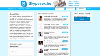 Screenshot van skypesex.be